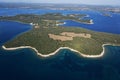 Aerial view of Brijuni National Park Royalty Free Stock Photo