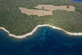 Aerial view of Brijuni National Park Royalty Free Stock Photo