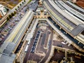 Aerial view of Bristol Temple meads train station Royalty Free Stock Photo