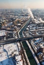 Aerial view from Bucharest Royalty Free Stock Photo
