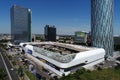 Aerial view of Bucharest, downtown Royalty Free Stock Photo