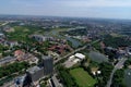 Aerial view of Bucharest, downtown Royalty Free Stock Photo