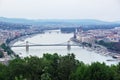 Aerial view of Budapest Royalty Free Stock Photo