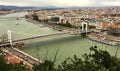 Aerial view of Budapest city center Royalty Free Stock Photo