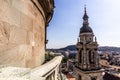 Aerial view of Budapest from St. Stephen's Basilica's cupol with its tower, Hunga Royalty Free Stock Photo