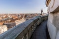 Aerial view of Budapest from St. Stephen's Basilica's cupola, Hunga Royalty Free Stock Photo