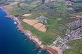 Aerial view of Bude in Cornwall Royalty Free Stock Photo