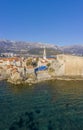 Vertical panorama of Budva Old Town Royalty Free Stock Photo