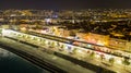 Aerial view on buildings and city, Old town in Nice, France Royalty Free Stock Photo