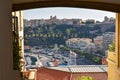 Aerial view on buildings and city, Old town in Nice, France Royalty Free Stock Photo