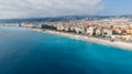 Aerial view on buildings and city, Old town in Nice, France Royalty Free Stock Photo