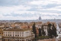 aerial view of buildings near Piazza del Popolo Royalty Free Stock Photo