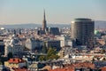 Aerial view of Vienna, Austria. Royalty Free Stock Photo