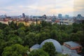 Aerial view of buildings and trees in Vienna Royalty Free Stock Photo