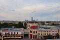 Aerial view of buildings in Wurstelprater Royalty Free Stock Photo