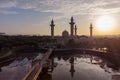 aerial view of a Bukit Jelutong Mosque in Malaysia Royalty Free Stock Photo