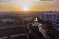 aerial view of a Bukit Jelutong Mosque in Malaysia Royalty Free Stock Photo