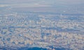 aerial view of bulgarian capital sofia taken from the top of vitosha mountain....IMAGE Royalty Free Stock Photo