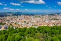 Aerial view of the Bulgarian city Bourgas Royalty Free Stock Photo