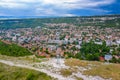 Aerial view of Bulgarian town Provadia Royalty Free Stock Photo