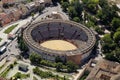 Aerial view of the bullring of Jaen