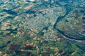 Aerial view of Bundaberg, Australia Royalty Free Stock Photo