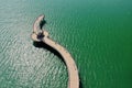 Aerial view of Burlington Pier in Ontario, Canada Royalty Free Stock Photo