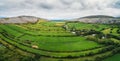 Aerial view of The Burren in Ireland