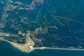 Aerial view of Burrum Coast. Queensland, Australia Royalty Free Stock Photo