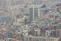 Aerial view of the Busan cityscape from Busan Tower