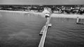 Aerial view of Busselton Jetty at sunset, Western Australia Royalty Free Stock Photo