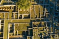 Aerial view of the Byzant Kastrum ruins Royalty Free Stock Photo