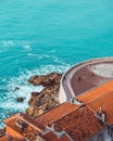 Aerial view of the Cadran Solaire located on the Promenade des Anglais in Nice, France Royalty Free Stock Photo