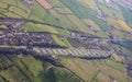 Aerial view of Caen Locks Devizes England