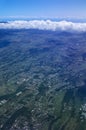 Aerial view of Cafres plain Reunion island Royalty Free Stock Photo