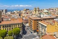 Aerial view of Cagliari old town, Sardinia, Italy