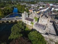 Aerial view. Cahir Castle. county Tipperary. Ireland Royalty Free Stock Photo