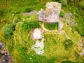 Aerial view of the Caisteal Maol in the village of Kyleakin on the Isle of Skye in the Inner Hebrides, Scotland Royalty Free Stock Photo