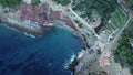 Aerial view of Cala Estellencs in Majorca