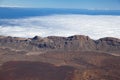 Aerial view on the caldera of the volcano Teide, Tener Royalty Free Stock Photo