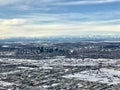 Aerial View Calgary, Alberta, Canada Royalty Free Stock Photo