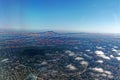 Aerial view of California`s San Joaquin Valley with Mt. Diablo