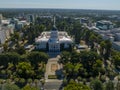 Aerial view of the California State Capitol Building in Sacramento, California Royalty Free Stock Photo