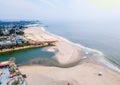 Aerial view on the Californian Pacific ocean cliffs Royalty Free Stock Photo