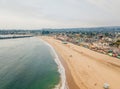 Aerial view on the Californian Pacific ocean cliffs