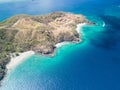Aerial view of Calzon de Pobre and Penca beach in scenic Guanacaste, Costa Rica Royalty Free Stock Photo