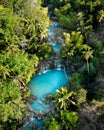 Aerial View of Cambugahay Waterfalls, Siquijor - The Philippines