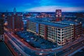 Aerial View of Camden Industrial Buildings Royalty Free Stock Photo