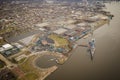 Aerial view of Camden new jersey Royalty Free Stock Photo