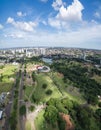 Aerial view of Campo Grande MS Brazil Royalty Free Stock Photo